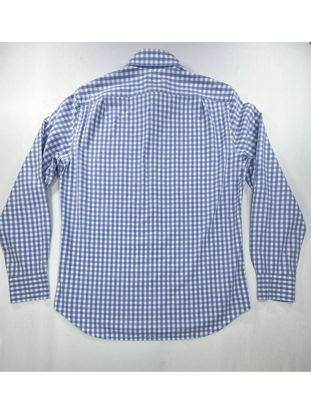 J Crew Classic Flex Washed Checked Button Up Blue Mens M